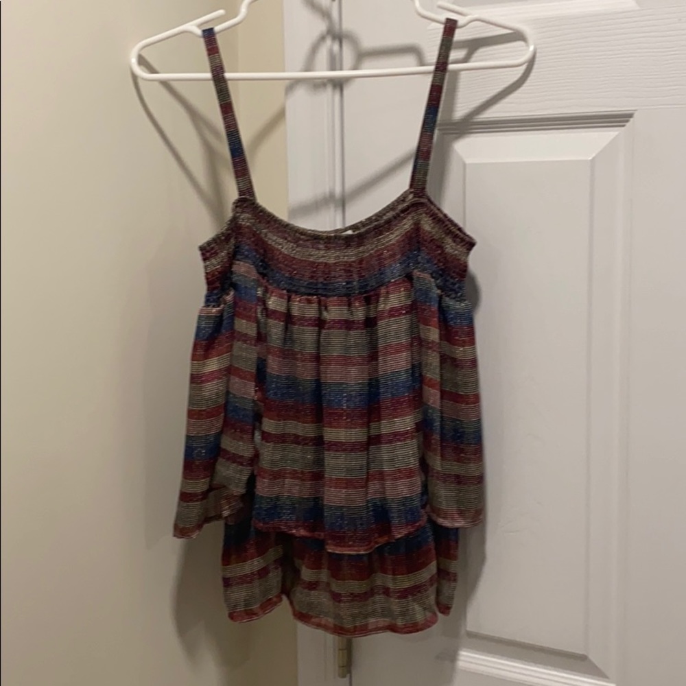 Collective Concepts Striped Shimmer Cami